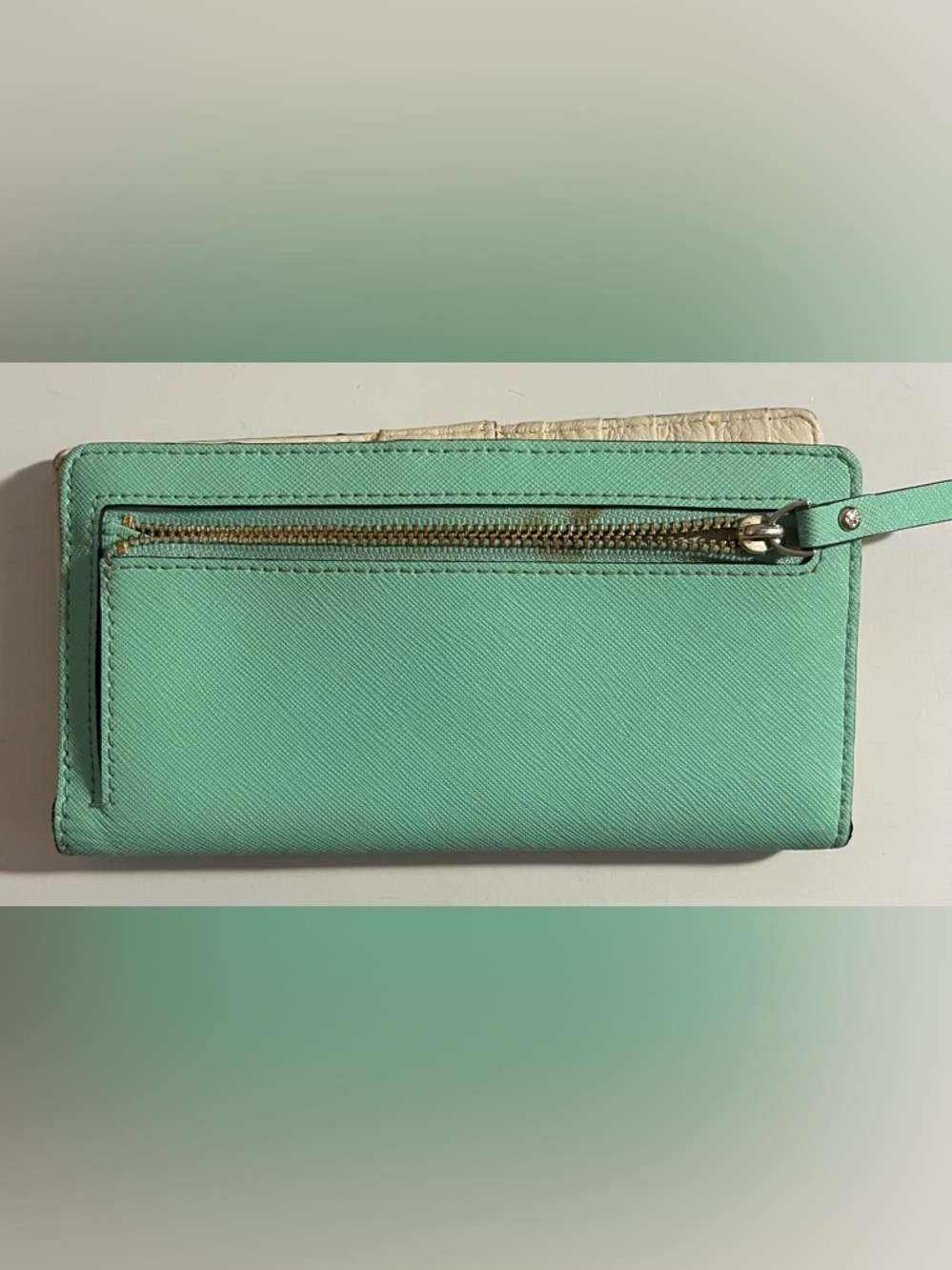 Kate Spade Teal Bifold Wallet - Picture 5 of 9